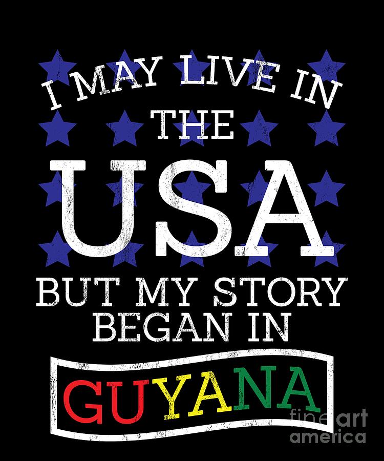 Home Usa Guyana Patriot American Guyanese Flag Tshirt