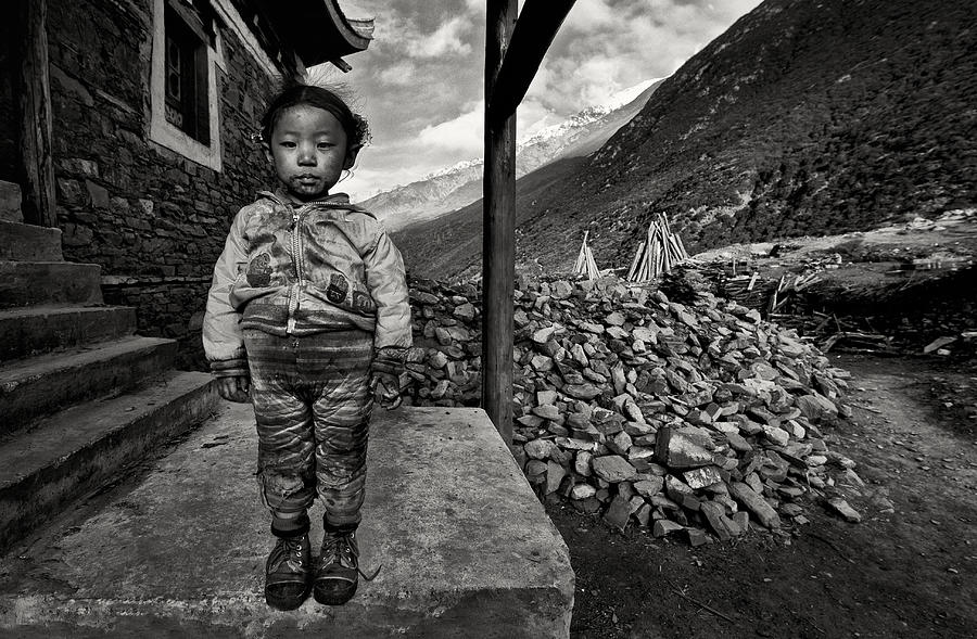 Sichuan Photograph - Home\'s Little Guardian by Nicolas Marino