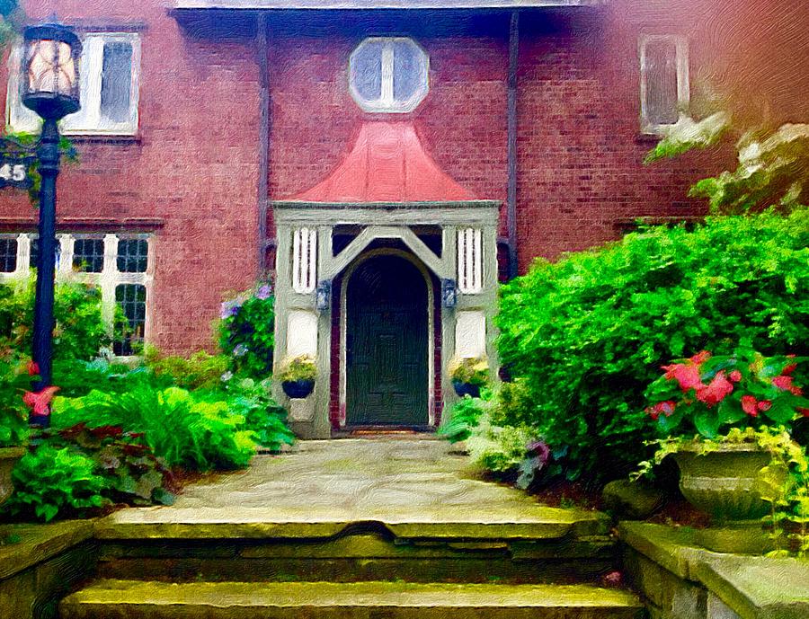 Homefront Red Brick English Tudor Photograph