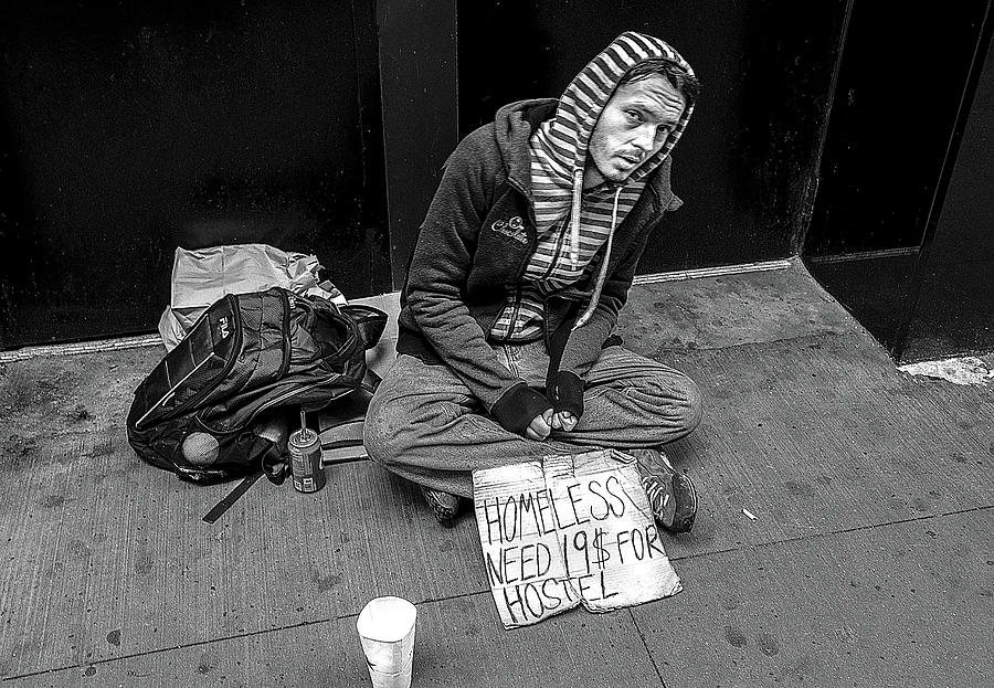 Homeless in Manhattan Photograph by Patrick Boening