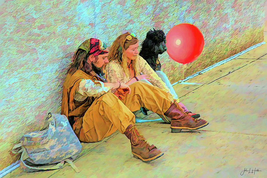 Homeless Red Balloon Photograph by John Haldane