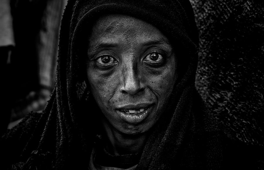 Homeless Woman In The Streets Of Addis Ababa - Ethiopia Photograph by ...