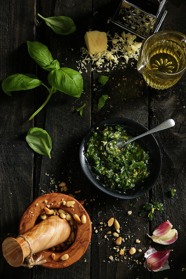 Homemade Basil Pesto Photograph by Stacy Grant