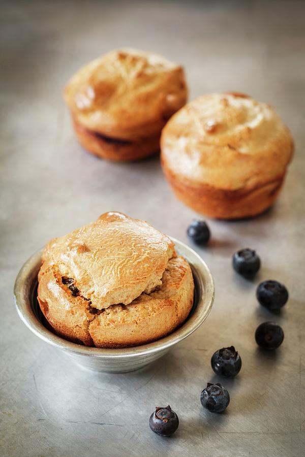 Homemade Blueberry Muffins gluten-free, Sugar-free And Lactose-free Photograph by Eva Grndemann