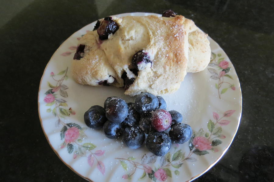 Homemade Blueberry Scones Photograph by Kay Novy