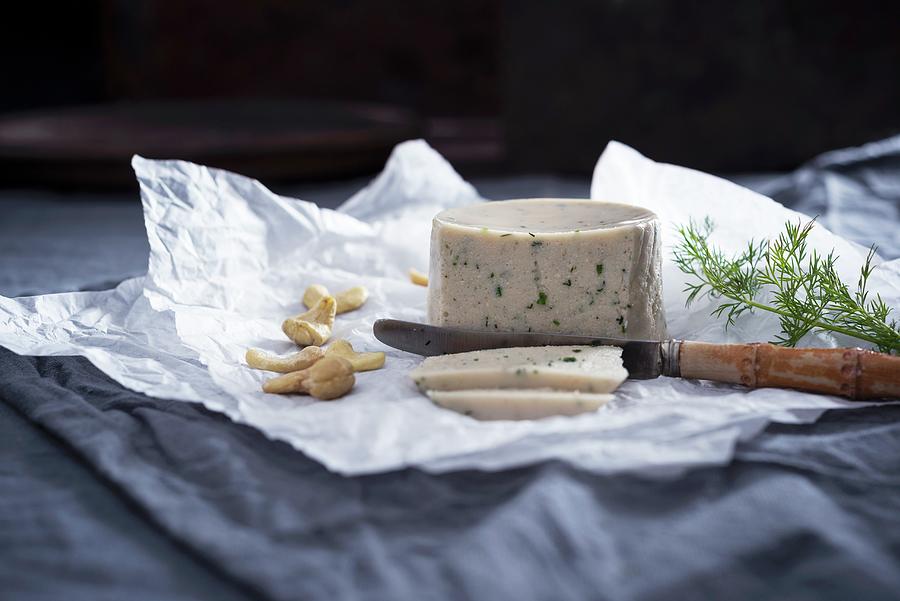 Homemade Cashew Cheese vegan Photograph by Kati Neudert