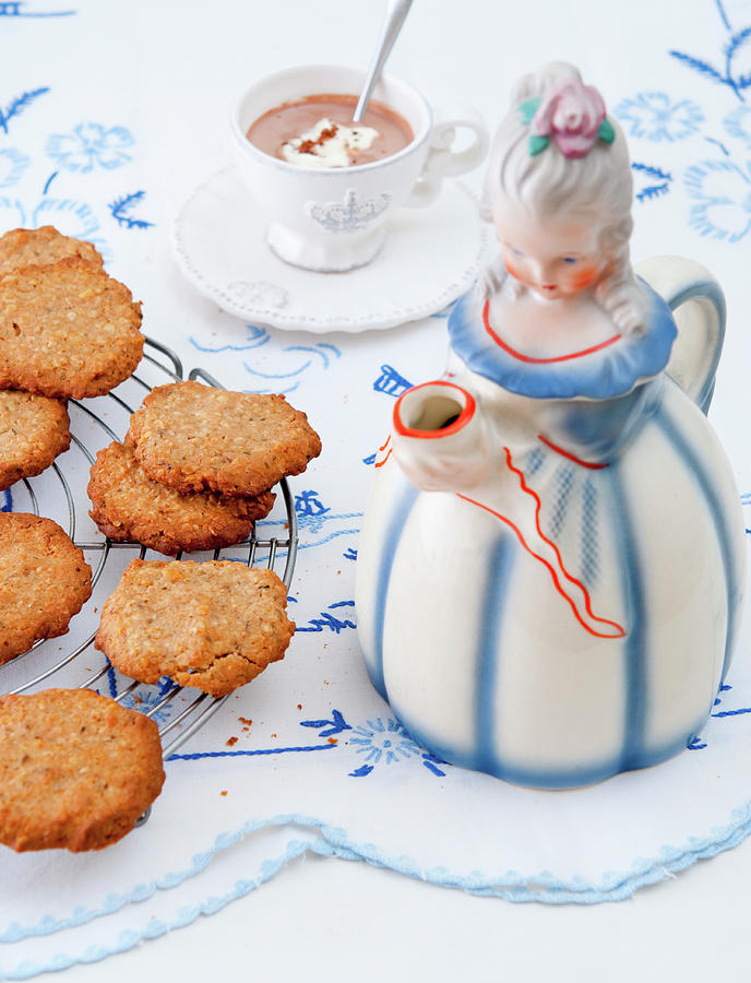 Homemade Cookies With Hot Chocolate Photograph by Udo Einenkel