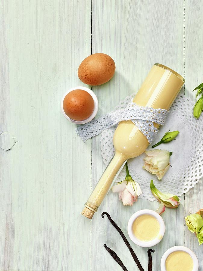 Homemade Egg Liqueur Photograph by Volker Dautzenberg