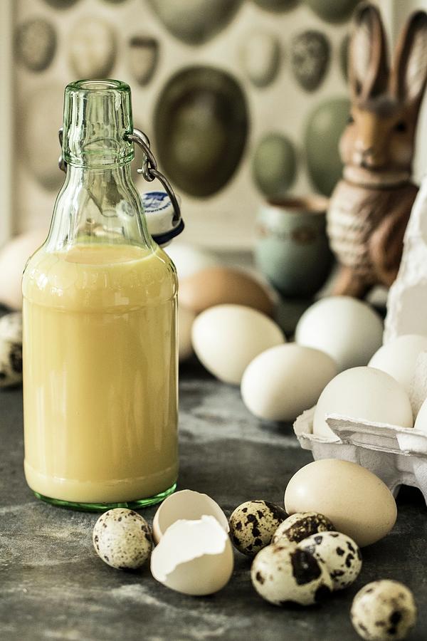 Homemade Eggnog Photograph by Dees Kche