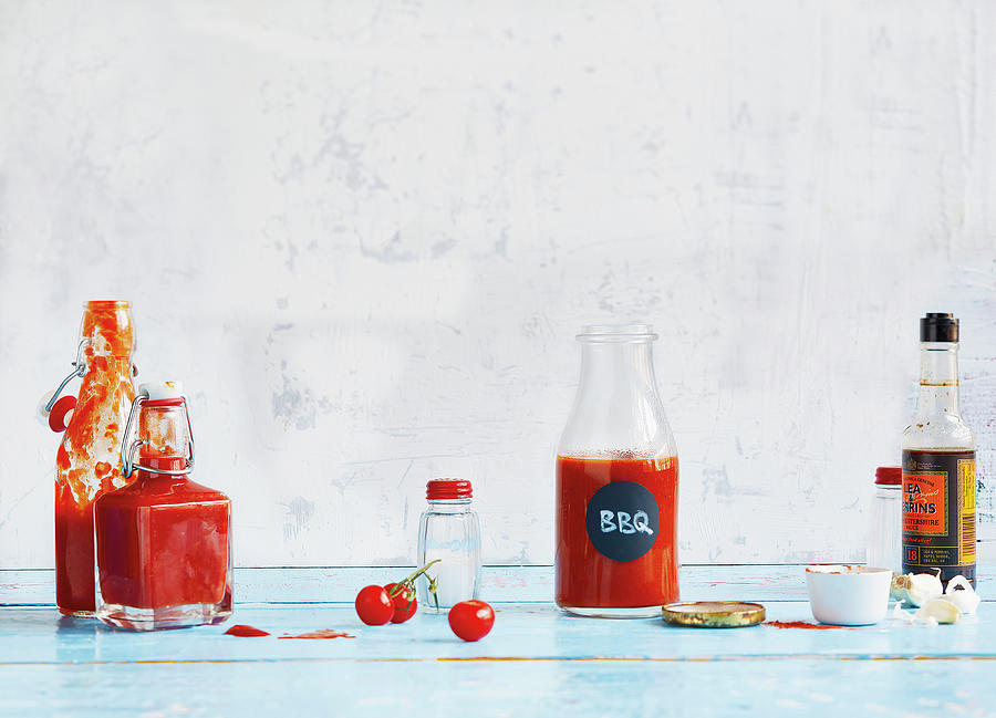 Homemade Ketchup And Homemade Bbq Sauce Photograph by Tre Torri - Fine ...