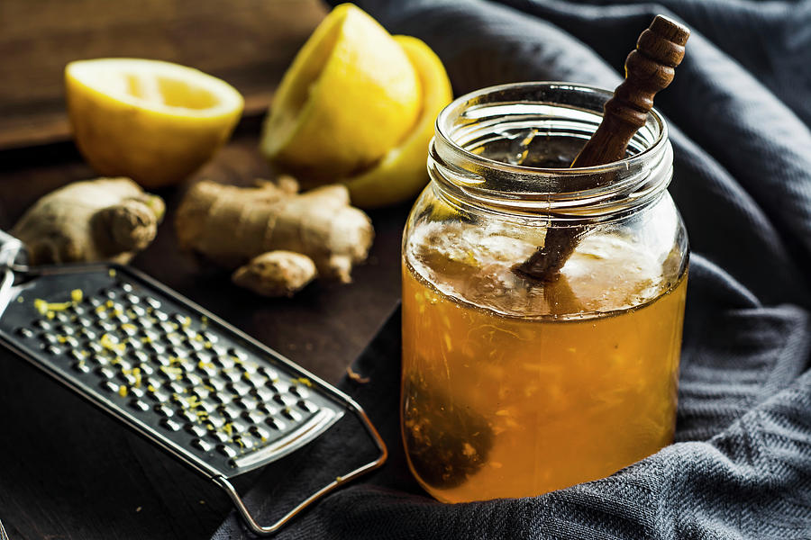 Homemade Lemon Marmalade With Ginger Photograph by Mateusz Siuta