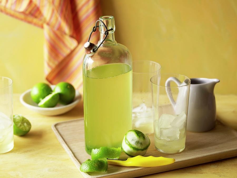 Homemade Lime Cordial Photograph by Chen