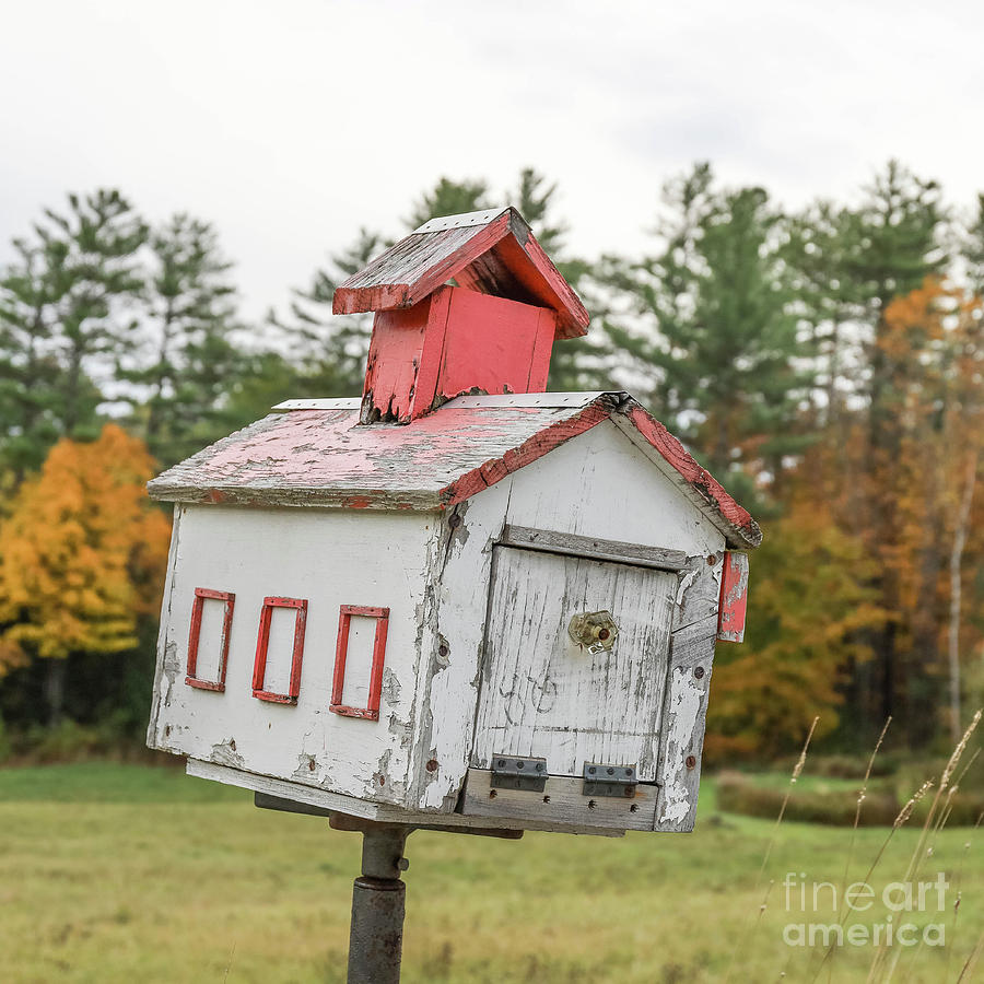 Homemade Mailbox New Hampshire Photograph by Edward Fielding