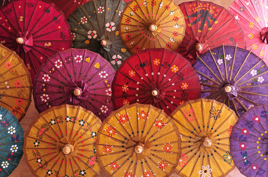 Homemade Paper Umbrellas Photograph by Huang Xin