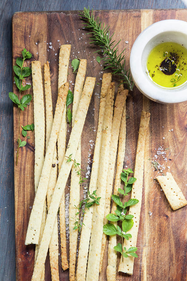 Homemade Salty Crakers Sticks Photograph by Maru Aveledo - Fine Art America