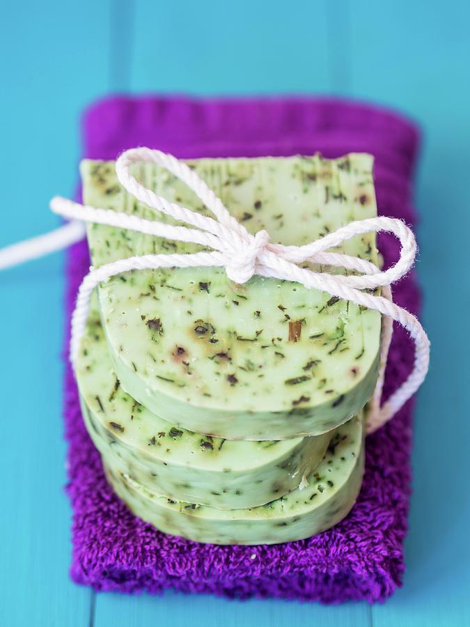 Homemade Soap With Moringa Photograph by Magdalena Paluchowska
