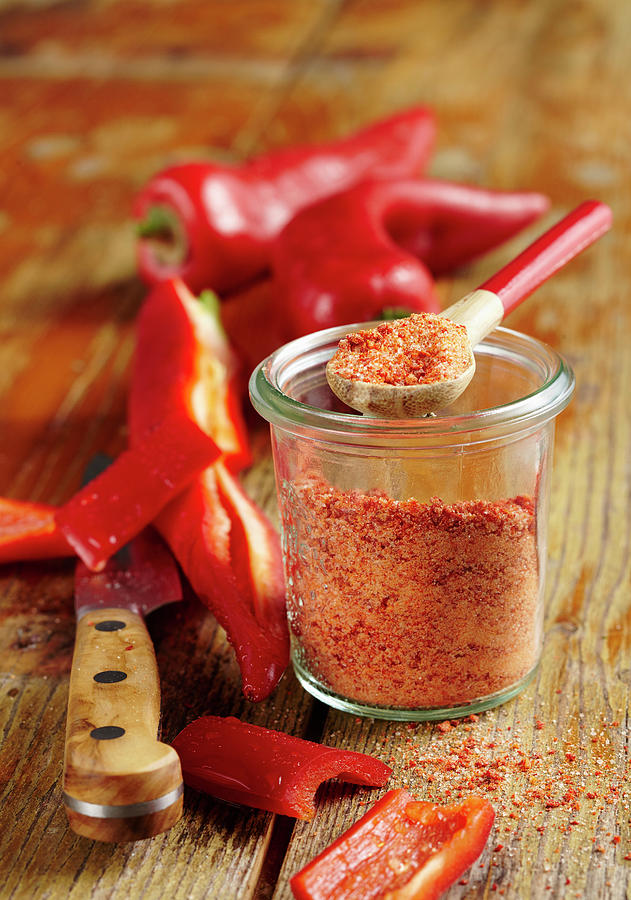 Homemade Spice Mixture Red Paprika Salt Photograph by Teubner Foodfoto