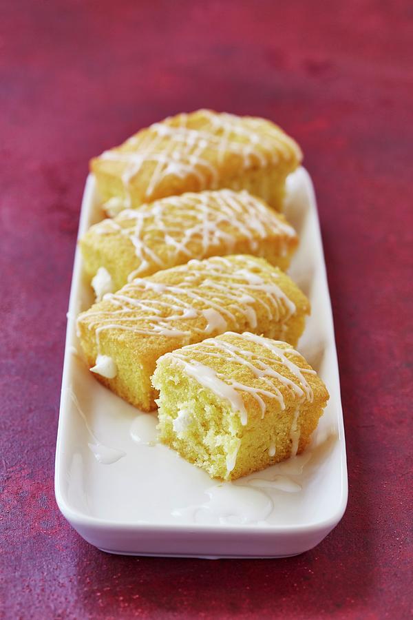 Homemade Twinkies sponge Cakes With A Cream Filling Photograph by Clive Streeter