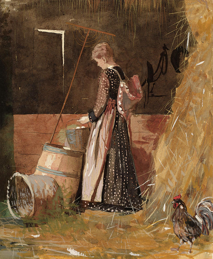 Fresh Eggs, 1874 Painting by Winslow Homer
