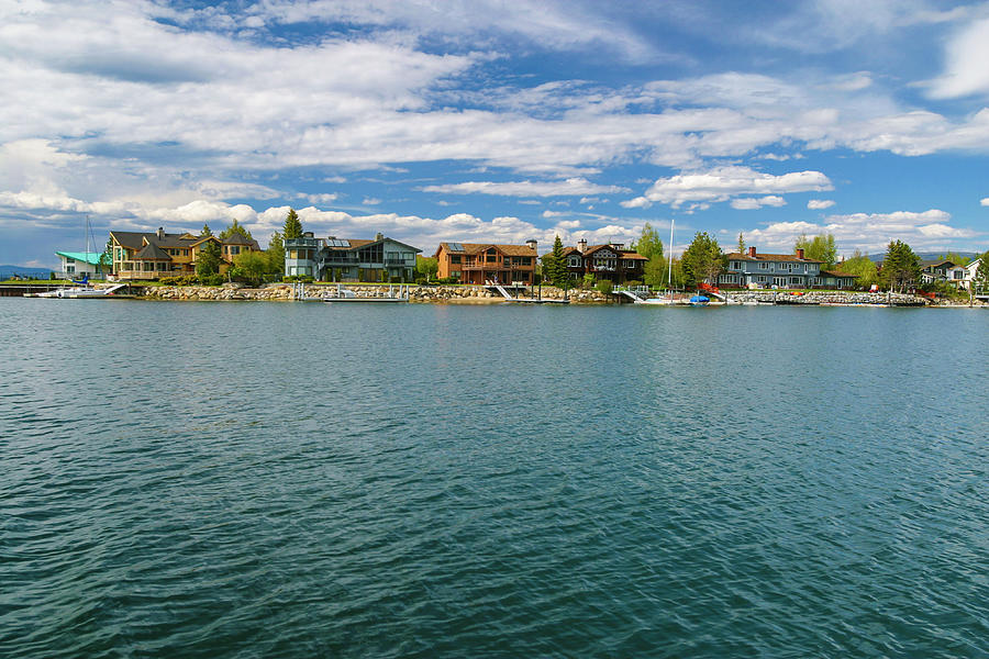 Homes On The Lake, Lake Tahoe, Usa Photograph by Stuart Dee