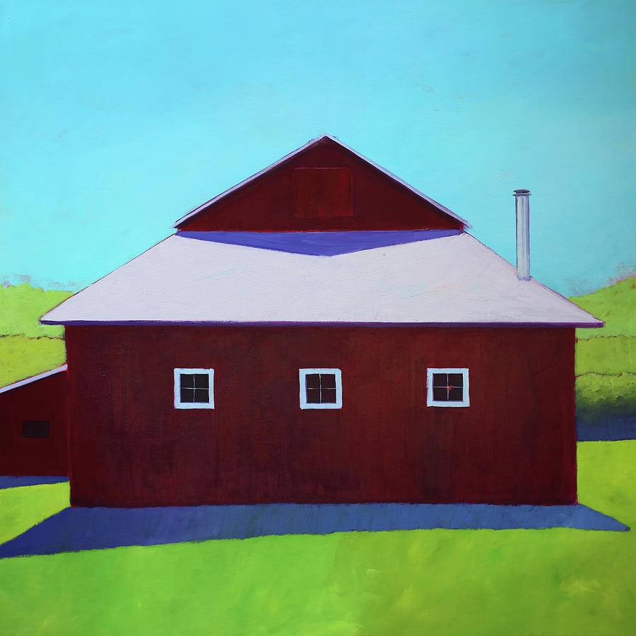 Countryside Painting - Homestead Barn V by Carol Young