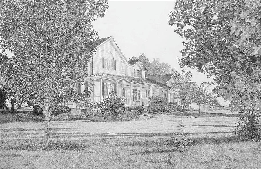 Homestead Drawing by Darlene Hartung - Fine Art America