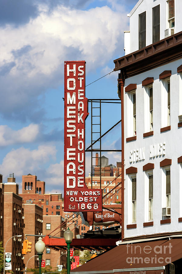 Homestead Steakhouse New York City Photograph by John Rizzuto