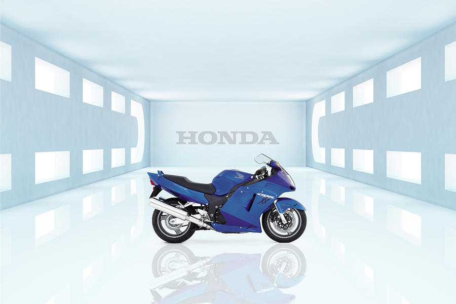 Honda CBR1100XX Super Blackbird Digital Art by Airpower Art