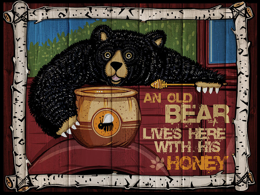 Honey Bear Digital Art - Honey Bear by Ali Chris