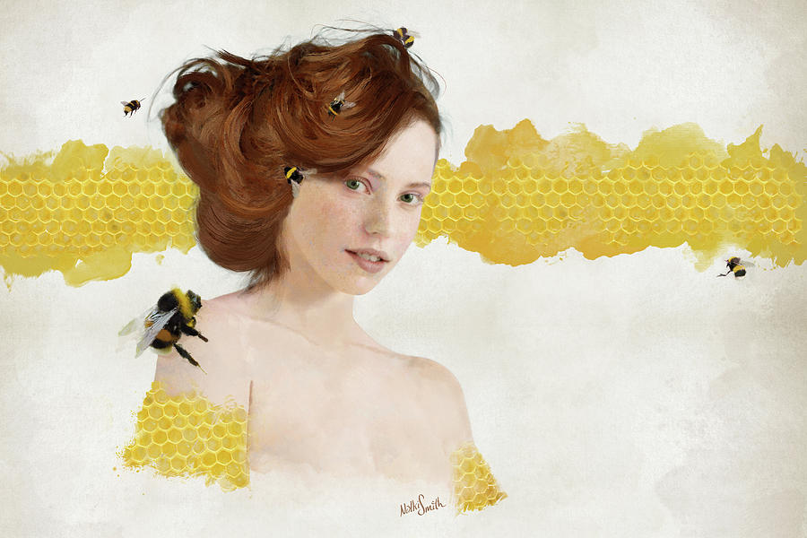 Honey Digital Art by Nikki Marie Smith