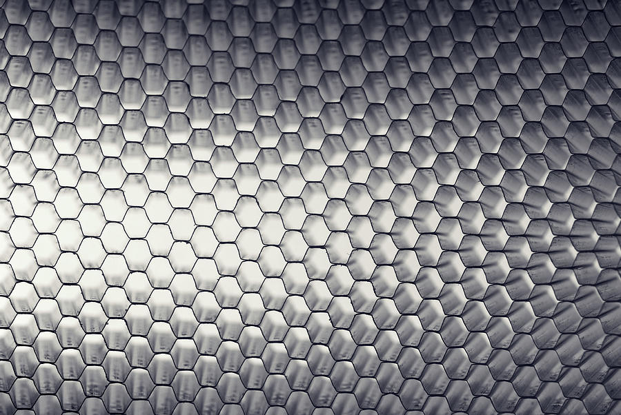 Honeycomb Panel Close-up, Abstract Photograph by Marcoventuriniautieri
