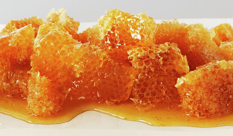 Honeycomb With Honey Photograph by Frank Adam