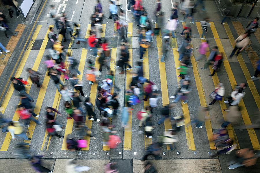Hong Kong Busy Street Photograph by Kingwu