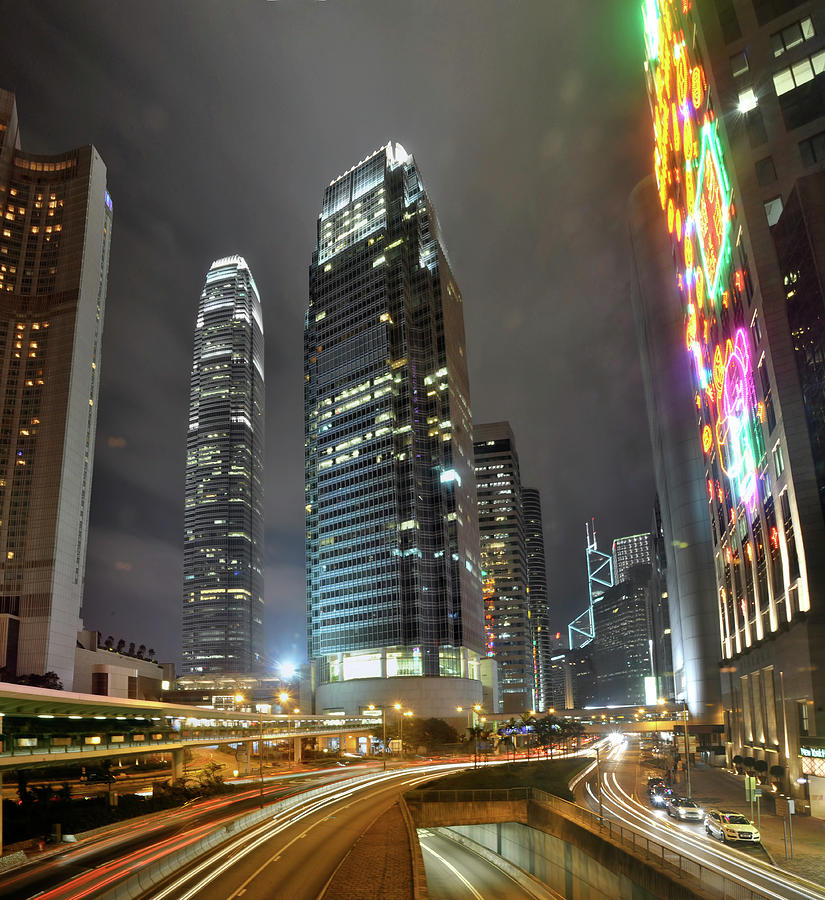 Hong Kong Central At Night by Tomasito!