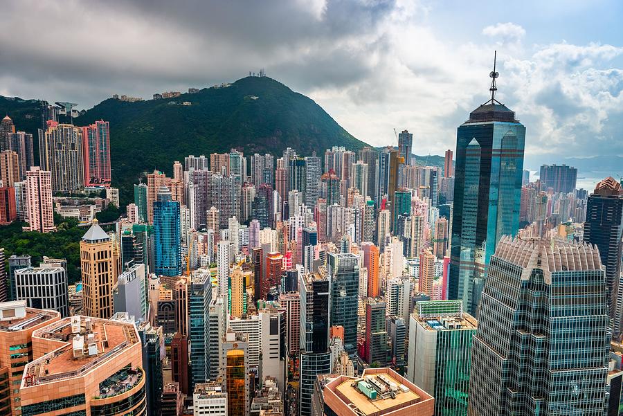 Hong Kong Photograph - Hong Kong, China Aerial View by Sean Pavone