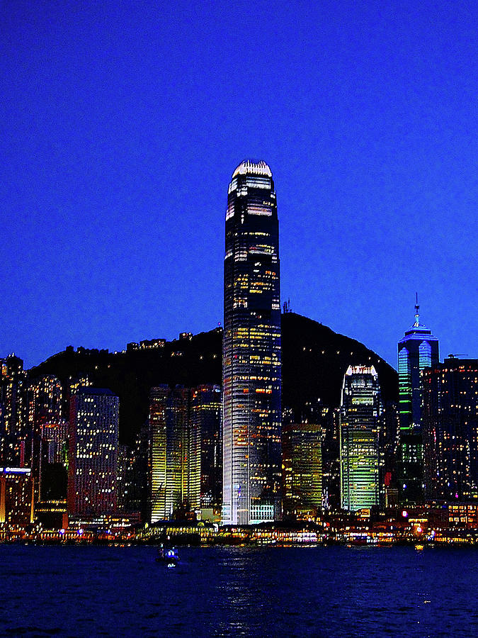 Hong Kong Evening Skyline Photograph by Blair Wainman