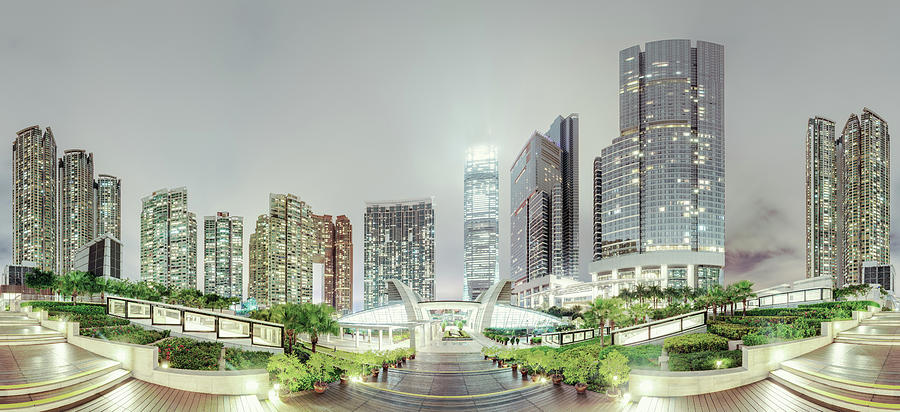 Hong Kong  Kowloon Skyline With Icc100 Photograph by Spreephoto.de