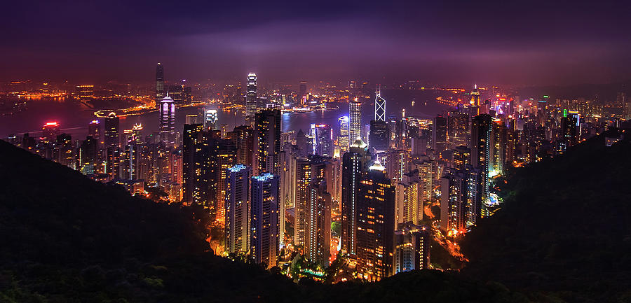 Hong Kong Night View Photograph by Simonlong