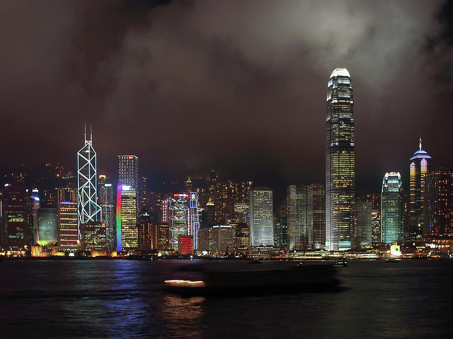 Hong Kong Symphony Of Lights Photograph by Luc V. De Zeeuw
