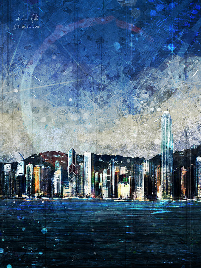 HongKong Digital Art by Andrea Gatti