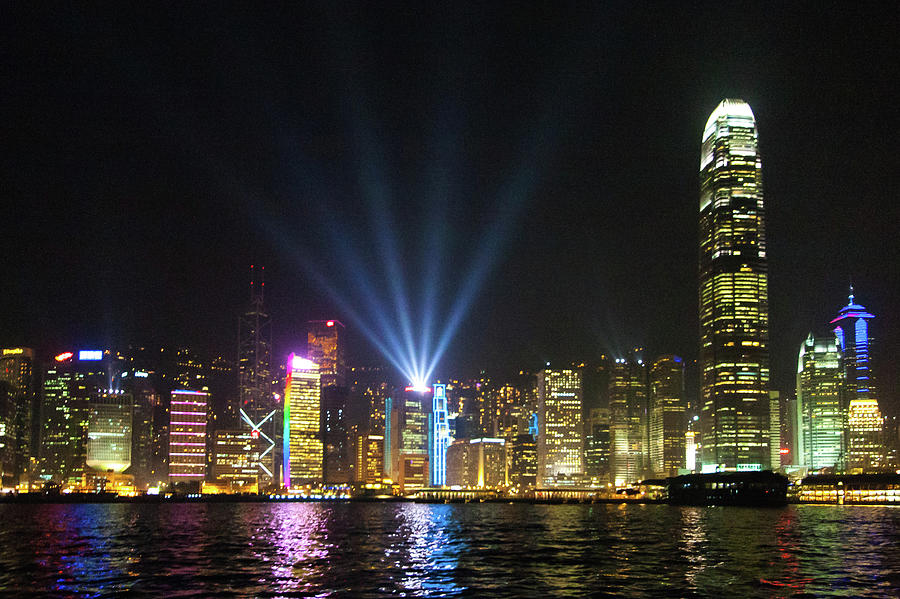 Hongkong Skyline At Night Photograph by Tilmann Weber Photography ...