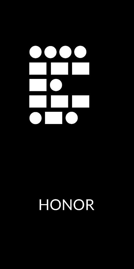 Honor Digital Art - Honor Morse Code- Art by Linda Woods by Linda Woods