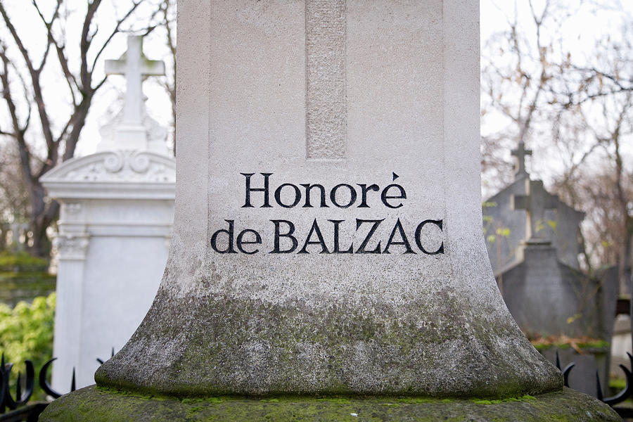 Honore De Balzac #39 s Grave Pere lachaise Cemetery Paris France Digital