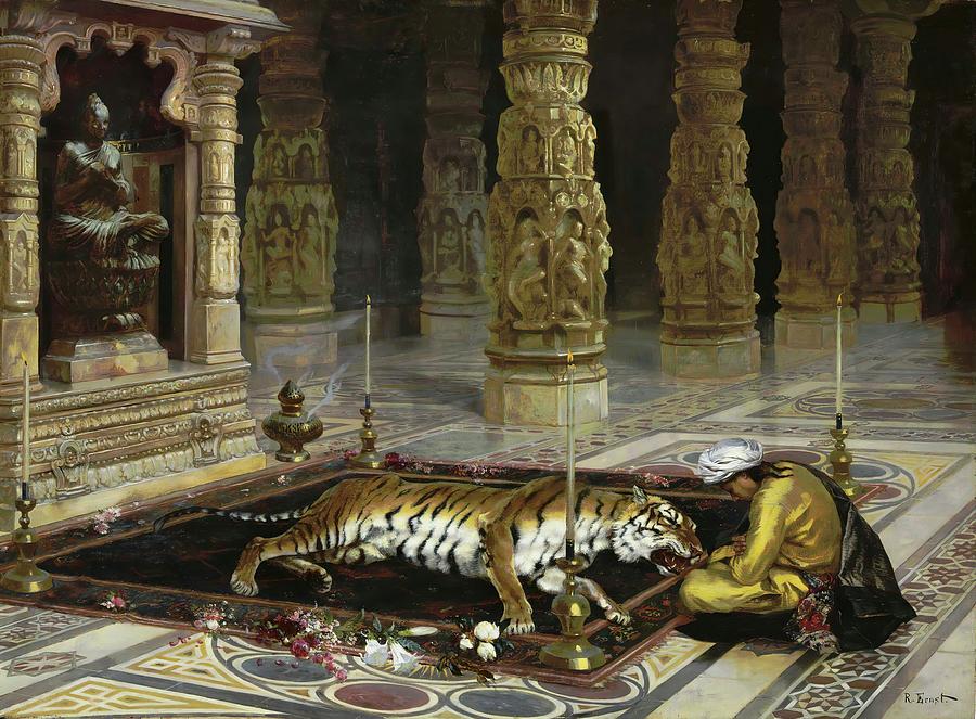 Tiger Painting - Honoring The Tiger by Rudolf Ernst