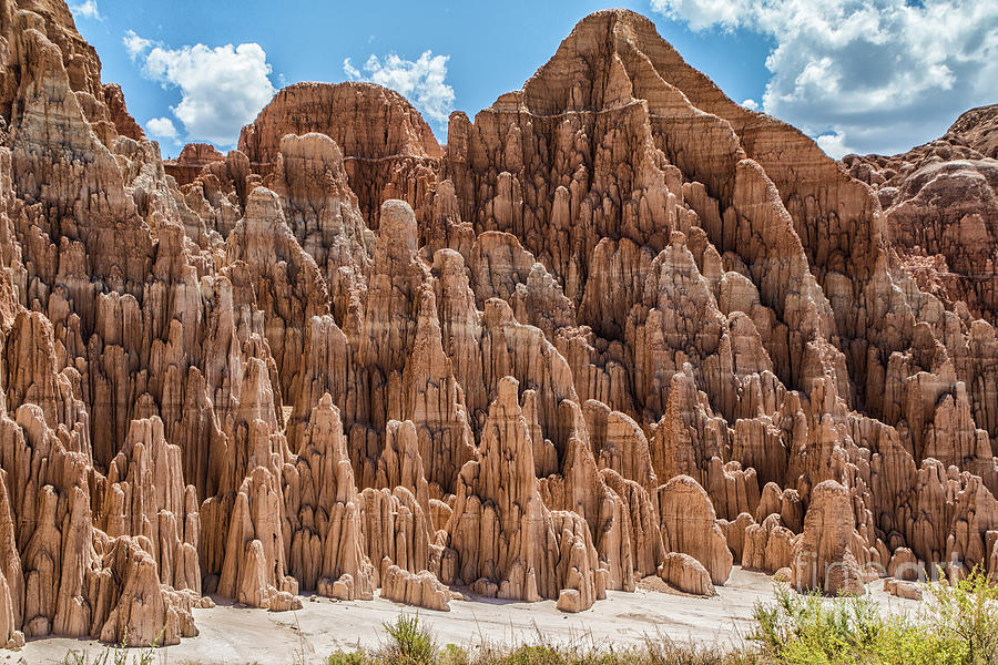 Mountain Photograph - Hoodoos at Cathedral Gorge by Kathy McClure