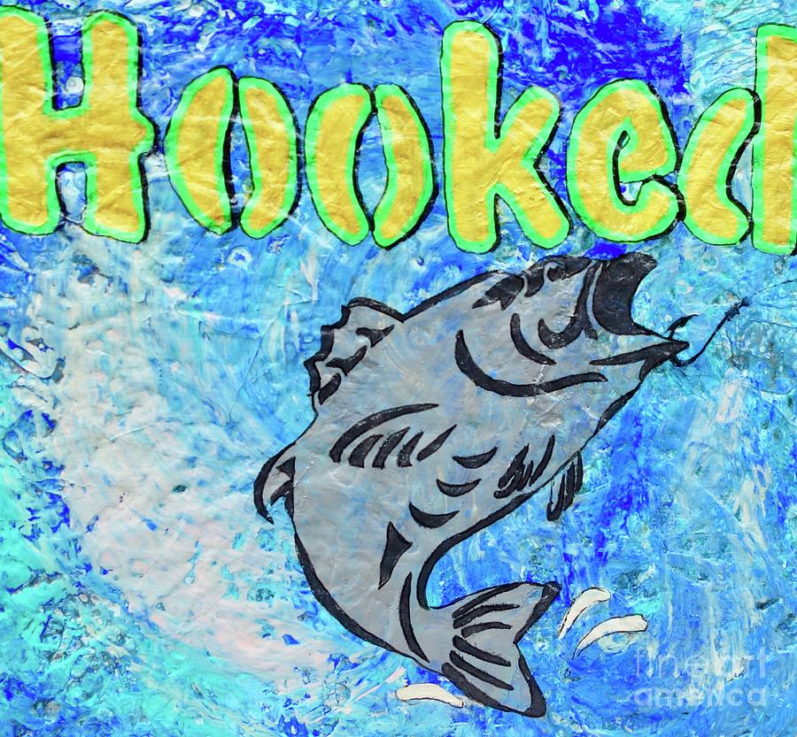 Hooked Painting by Jacqueline Athmann