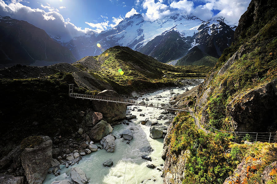 Hooker Valley Track, Mt. Cook Photograph by Atomiczen