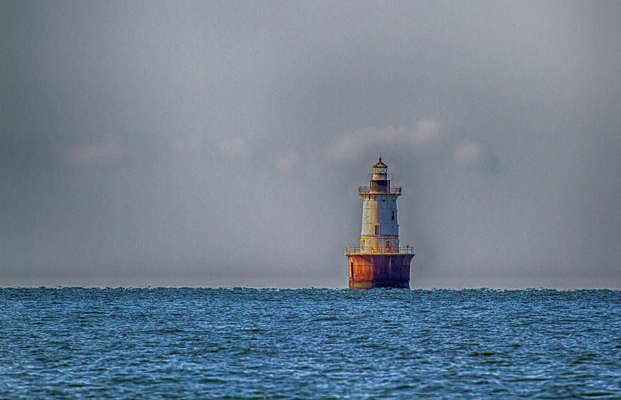 Hooper Island Lighthouse - Fine Art Photograph by Karen Foley