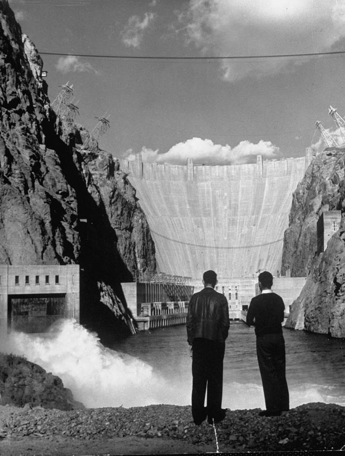 Standing Photograph - Hoover Dam by Alfred Eisenstaedt