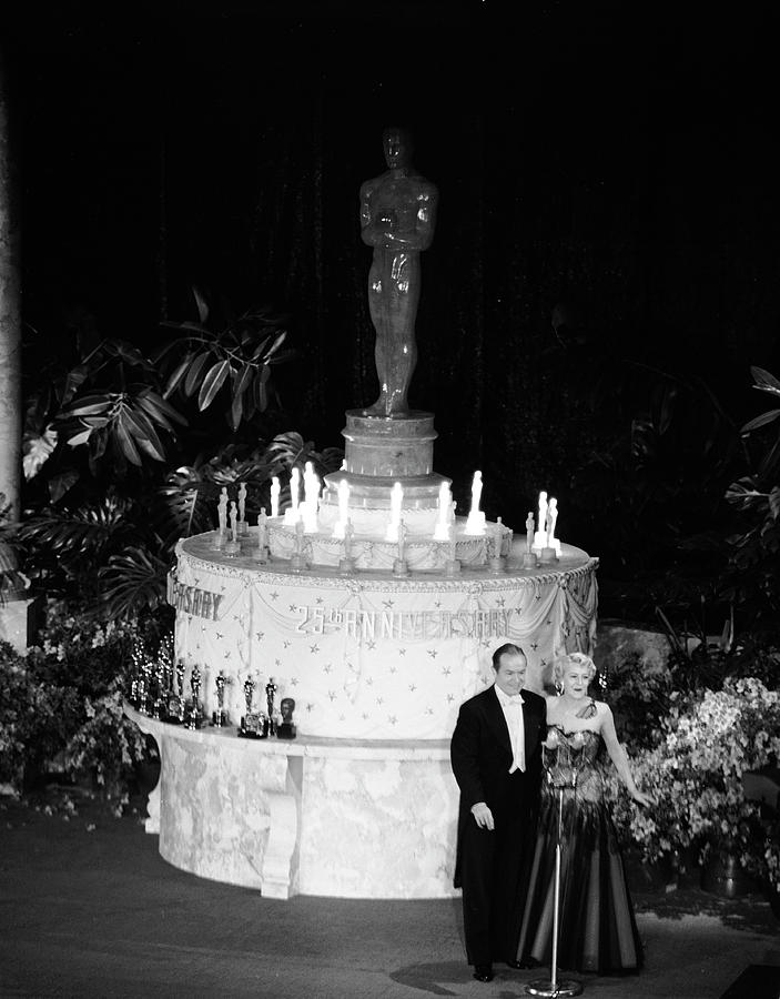 Black And White Photograph - Hope & Maxwell At Academy Awards by J.R. Eyerman
